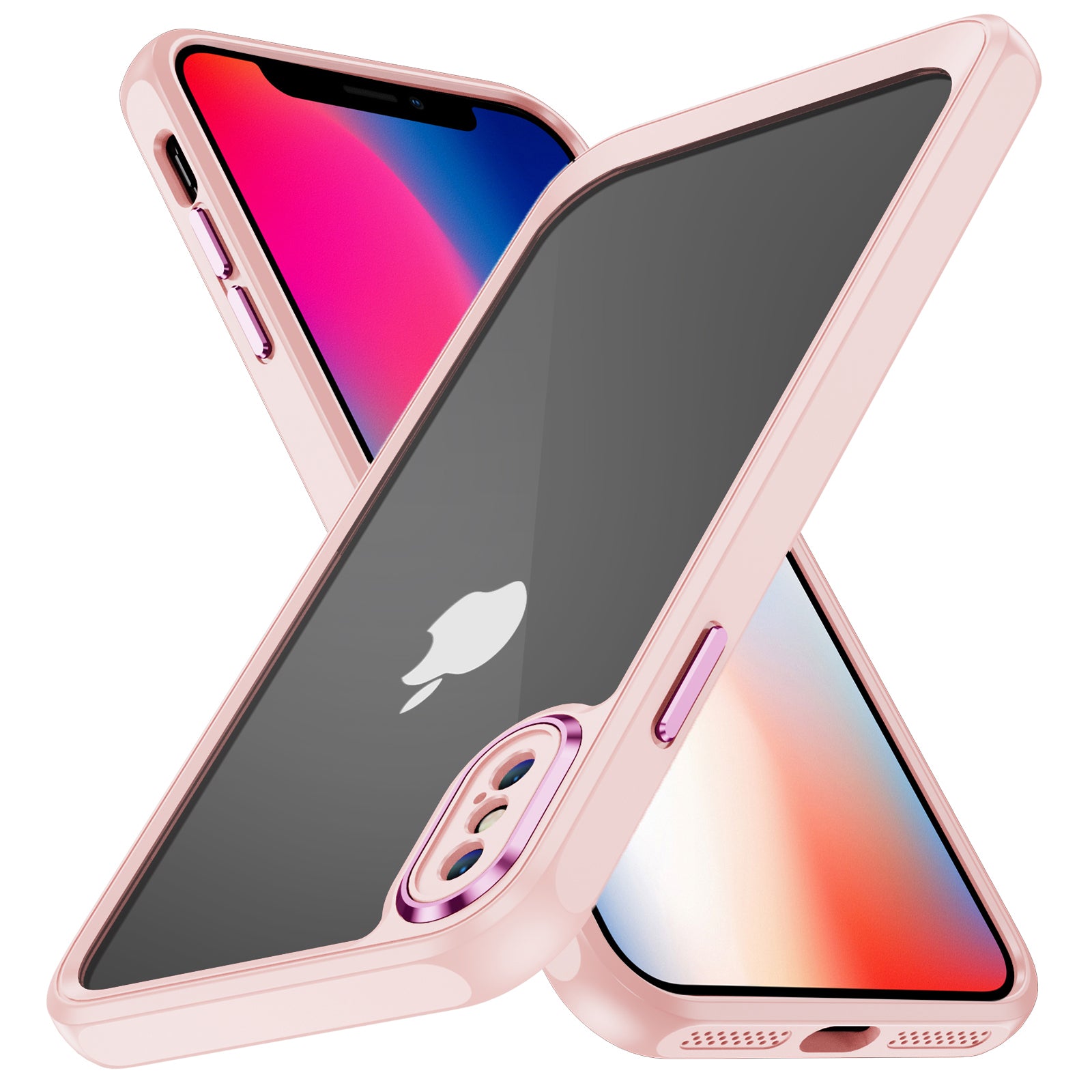 For iPhone X XS 5.8 inch Crystal Clear Phone Case Shock Absorption TPU+Acrylic Back Cover For iPhone X XS 5.8 inch Crystal Clear Phone Case Shock Absorption TPU+Acrylic Back Cover